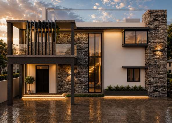 Neo-Chettinad Courtyard Residence